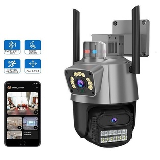 IP Dual Κάμερα Παρακολούθησης Wi-Fi Full HD 1080p Αδιάβροχη με Αμφίδρομη Επικοινωνία P11-QQ6 ICSEE