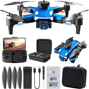 Αναδιπλούμενο Drone με αποφυγή εμποδίων, κάμερα και RC με εφεδρικούς έλικες και τσαντάκι XF-F200