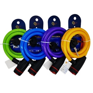 Κλειδαριά ποδηλάτου/μοτοσικλέτας Κουλούρα με 2 Κλειδία 12mmx120cm SF028 Διάφορα χρώματα