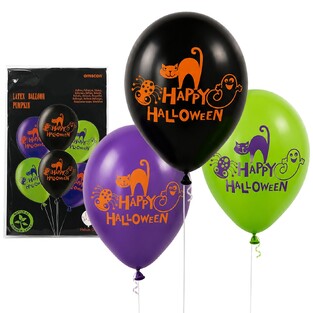 Σετ 6 Μπαλόνια Halloween 27,5 cm