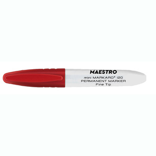 MARKARO120 RED MINI MARKER ΜΑΡΚΑΔΟΡΟΣ ΑΝΕΞΙΤΗΛΟΣ, 1.2MM, ΚΟΚΚΙΝΟΣ