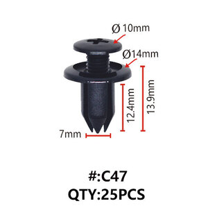Maestro C47 ΚΛΙΠΣ ΠΛΑΣΤΙΚΑ ΚΟΥΜΠΩΜΑΤΑ ΓΙΑ ΑΜΑΞΩΜΑ (RETAINERS)