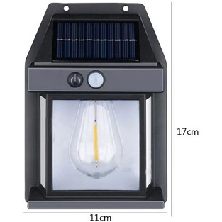 Επιτοίχιο Ηλιακό Φωτιστικό με Φωτοκύτταρο YK-888 Μαύρο